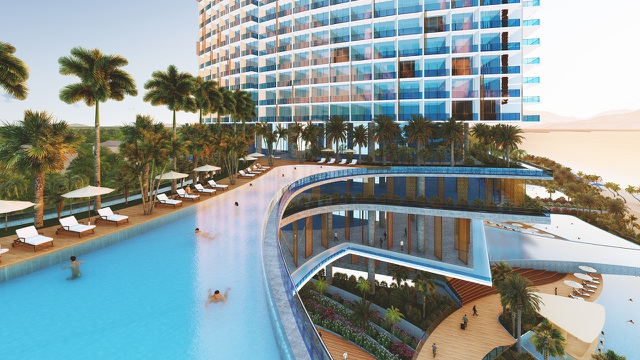 SunBay Park Hotel & Resort Phan Rang điển hình cho xu hướng "chia sẻ tiện ích", với 101 tiện ích cung cấp