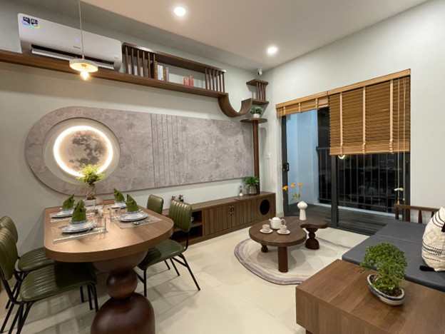 Chủ đầu tư gợi ý chi tiết cách bố trí và sắp xếp không gian cho căn hộ 1 PN phong cách Japandi 